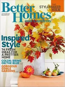 Better Homes and Gardens Magazine September 2014