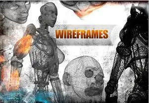 Wireframes brushes for Photoshop
