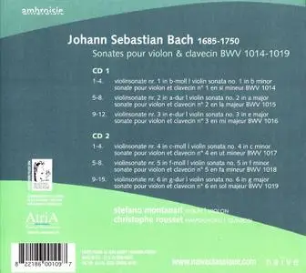 Stefano Montanari, Christophe Rousset - Johann Sebastian Bach: Sonates pour violon & clavecin (2006)