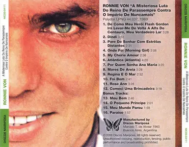 Ronnie Von - A Misteriosa Luta do Reino de Parassempre Contra o Imperio de Nunca Mais (1969) Re-up