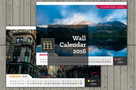 CreativeMarket - Wall Calendar 2016 (WC10)