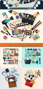 Open female bag flat concept vector