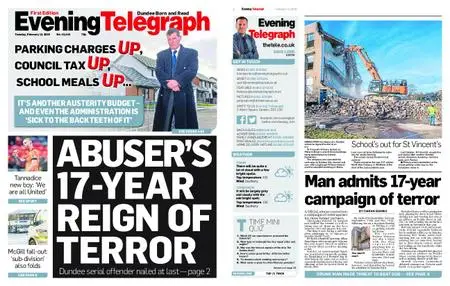 Evening Telegraph First Edition – February 12, 2019