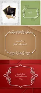 Spring Floral Vector Frames 8