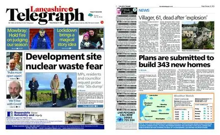 Lancashire Telegraph (Blackburn, Darwen, Hyndburn, Ribble Valley) – February 19, 2021