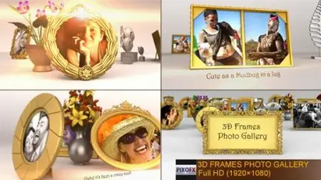 3D Frames Photo Gallery - After Effects Project (Videohive)