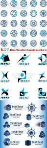 Vectors - Blue Creative Logotypes Set 4