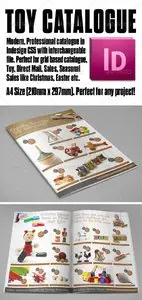 GraphicRiver Organic Product A4 Toy Catalogue 4 page