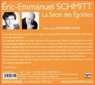 Éric-Emmanuel Schmitt, "La secte des égoïstes"