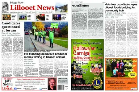 Bridge River Lillooet News – October 16, 2019