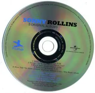 Sonny Rollins - 5 Original Albums with full original artwork (2016) {5CD Set Prestige - originally released 1956}