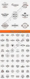 Vintage labels logotypes badges vector