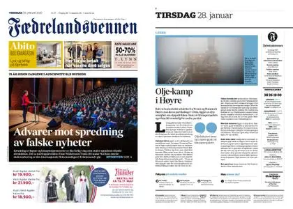 Fædrelandsvennen – 28. januar 2020