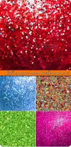 Color mosaic vector background set 12