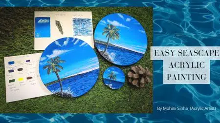 Easy Seascape Acrylic Painting