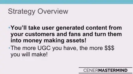 Justin Cener - UGC Master Class