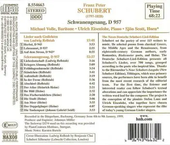 Michael Volle, Ulrich Eisenlohr - Franz Schubert: Schwanengesang (1999)