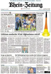 Rhein-Zeitung Koblenz vom 15. Juni 2010