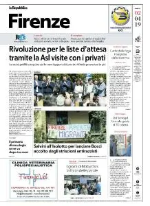 la Repubblica Firenze - 2 Aprile 2019