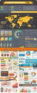 Infographic design elements vector set 26
