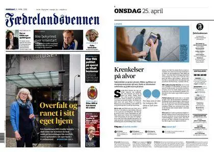 Fædrelandsvennen – 25. april 2018