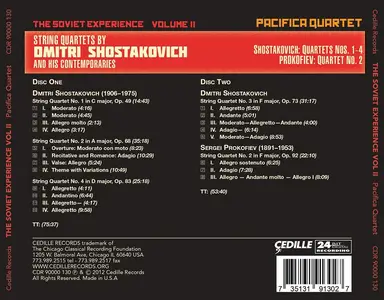 Pacifica Quartet - The Soviet Experience, Vol. 2: String Quartets by Dmitri Shostakovich and his Contemporaries (2012)