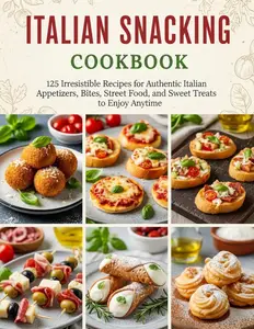 Italian Snacking Cookbook: 125 Irresistible Recipes for Authentic Italian Appetizers