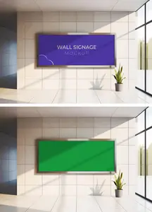 Horizontal Corporate Wall Sign Mockup 1677070395