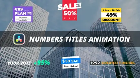 Numbers Titles Animation | DaVinci Resolve 58104603