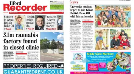 Ilford Recorder – August 22, 2019