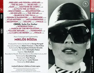 Miklos Rozsa - Fedora: Original Motion Picture Soundtrack (1978) Limited Edition 2014