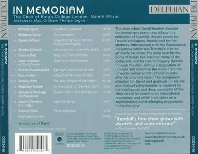 London King's College Choir, Gareth Wilson - In Memoriam (2016)