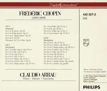 Claudio Arrau - Chopin: Piano works (6CD) (1991)