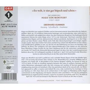 Eberhard Kummer - Die Lieder des Hugo von Montfort - Fro welt, ir sint gar húpsch und schón (2007) {2CD Set Orf CD 3011}