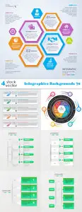 Vectors - Infographics Backgrounds 70