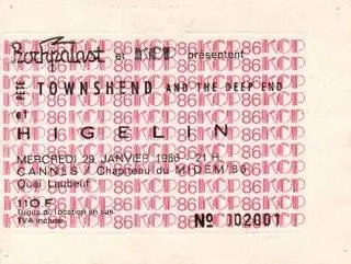 Pete Townshend and the Deep End (featuring Dave Gilmour) - Live in Cannes, 1986