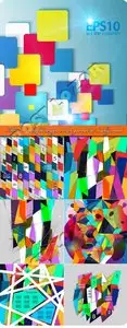 Modern colorful design vector geometric background