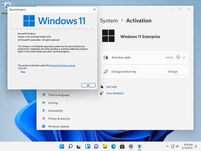 Windows 11 Enterprise 21H2 Build 22000.675 (x64) (No TPM Required) With Office 2021 Pro Plus Multilingual Preactivated