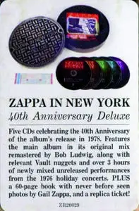 Frank Zappa - Zappa In New York (2019) {5CD Box Set, 40th Anniversary Deluxe Edition ZR20029 rec 1976}