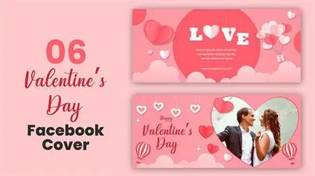 Valentine Day Facebook Cover Pack 35412617