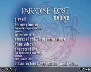 Paradise Lost - Evolve DVD (2002)