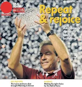 USA Today Sports Weekly from Wednesday, 09. January 2013