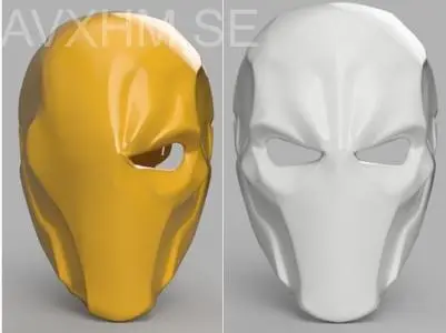 Deathstroke Mask Arkham Origins with Back Piece and with two eyes