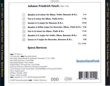 Epoca Barocca - Johann Friedrich Fasch: Trios & Sonatas (2007)