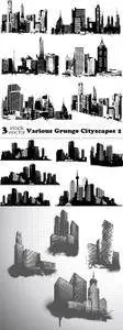 Vectors - Various Grunge Cityscapes 2