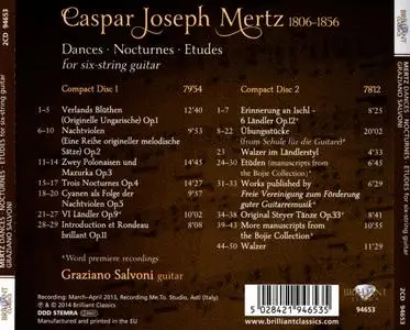 Graziano Salvoni - Caspar Joseph Mertz: Dances, Nocturnes, Etudes for six-string guitar (2014)