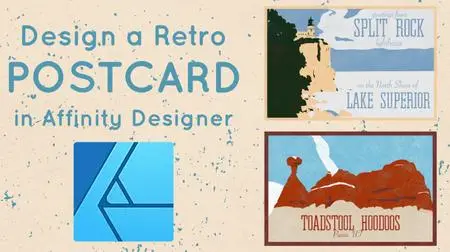 Designing a Retro Postcard in Affinity Designer on iPad