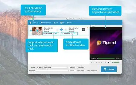 Tipard Video Converter Platinum v3.8.39 MaCOSX