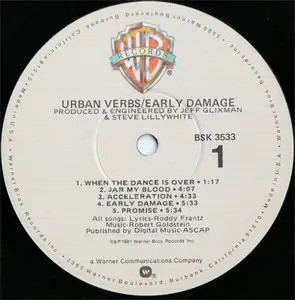 Urban Verbs - Early Damage (Warner BSK 3533) (US 1981) (Vinyl 24-96 & 16-44.1)
