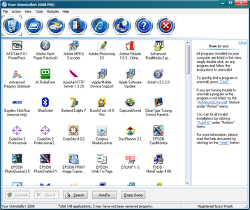 Your Uninstaller v. 6.2.1